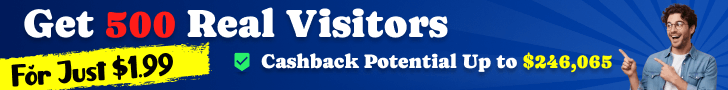 get 500 real visitors!